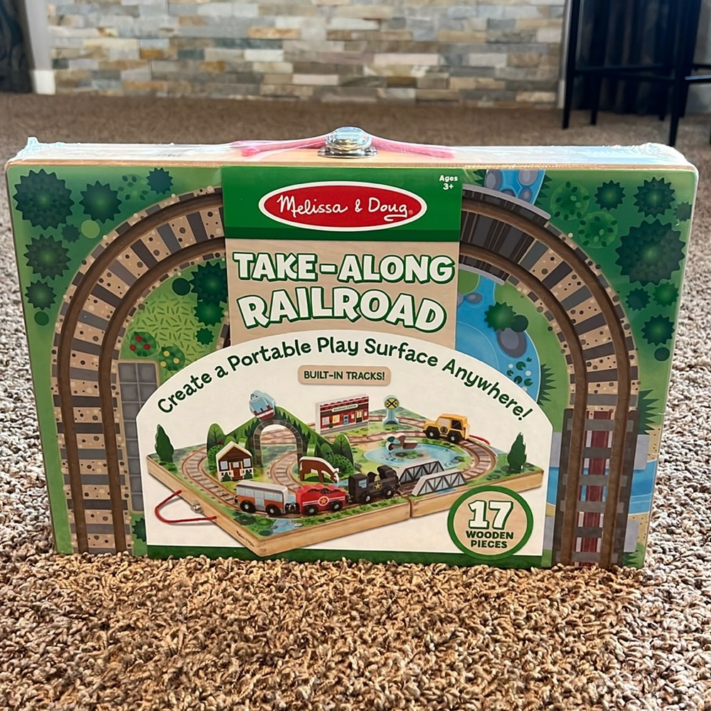 Melissa & Doug Take-Along Railroad - new in package